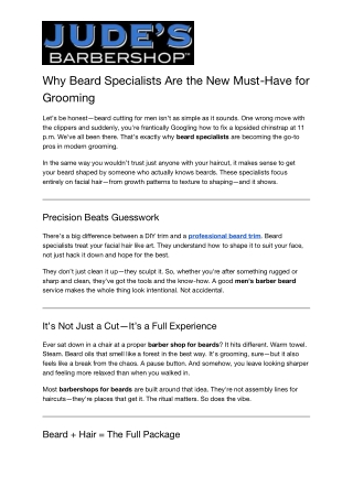 why beard specialists are the new must have