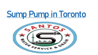 sump pump in toronto