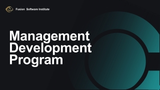 Empowering Leaders Through Fusion Institute's Management Program
