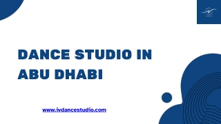 Join Now the Top Dance Studio in Abu Dhabi