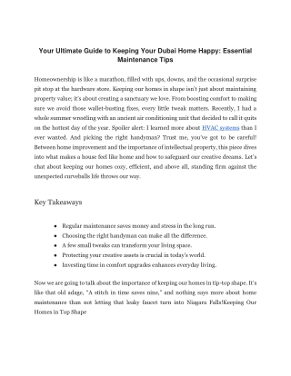 Your Ultimate Guide to Keeping Your Dubai Home Happy_ Essential Maintenance Tips