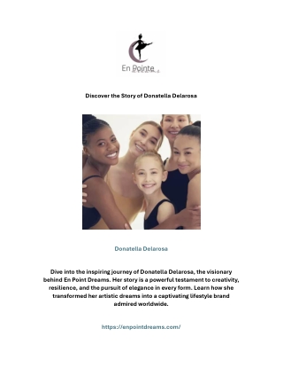 Discover the Story of Donatella Delarosa