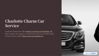 limo service charlotte nc