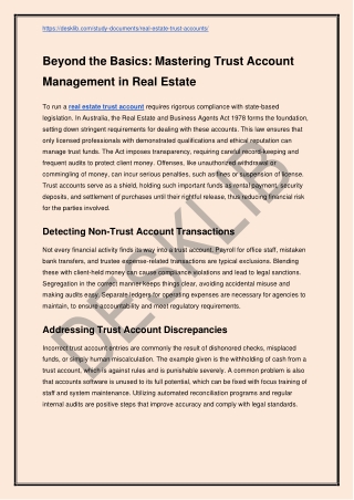 Beyond the Basics_ Mastering Trust Account Management in Real Estate -PDF