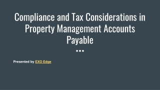 Compliance and Tax Considerations in Property Management Accounts Payable