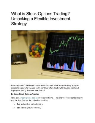 What is Stock Options Trading