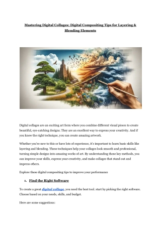 Digital Compositing Tips for Layering and Blending Elements