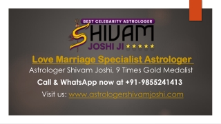 Online Love Marriage Specialist Astrologer| Shivam Joshi Ji