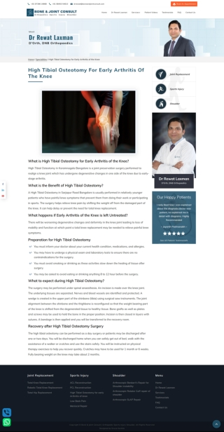 High-Tibial-Osteotomy-for-Early-Arthritis-of-the-Knee-in-Koramangala