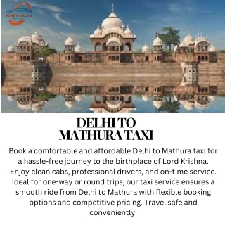 delhi to mathura taxi