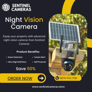 Upgrade your security system with high-performance night vision cameras from Sentinel Cameras. Shop Now