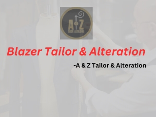 BLAZER Sleeve Shorten Tailor