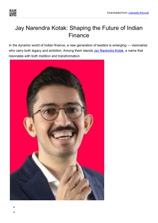 jay narendra kotak