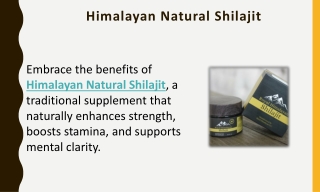 Himalayan Natural Shilajit