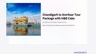 _Top rated Chandigarh to Amritsar Tour Package with H&B Cabs