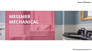 MESSMER MECHANICAL: Jasper - HVAC, Plumbing & Commercial Services