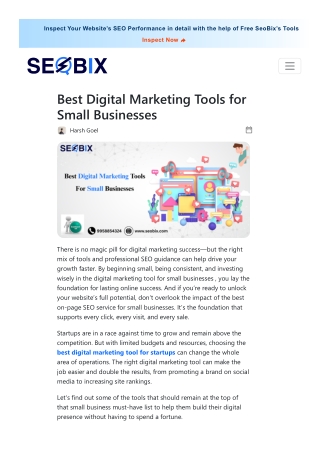 Best Digital Marketing Tools for Small Businesses