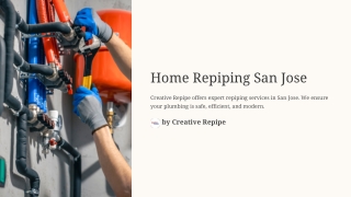 Home Repiping San Jose