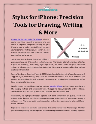stylus for iphone precision tools for drawing