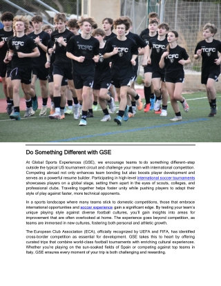 do something different with gse do something