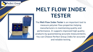 melt flow index tester the melt flow index tester