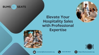 Elevate Your Hospitality Sales with Professional Expertise