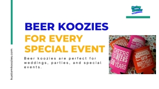 Custom Beer Koozies for Events, Parties & Promotions