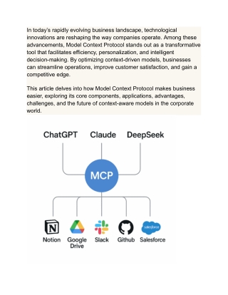 Leveraging Model Context Protocol for Business Efficiency