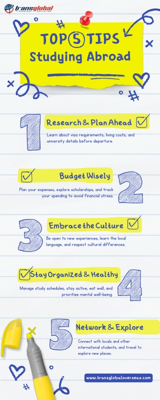 Top 5 Tips for Studying Abroad