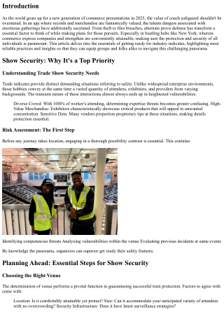 Show Security Essentials: Preparing for the Biggest Trade Shows of 2025