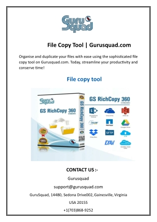 file copy tool gurusquad com