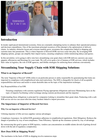Enhancing Your Logistics Productivity through IOR Logistics Approaches for Simpl