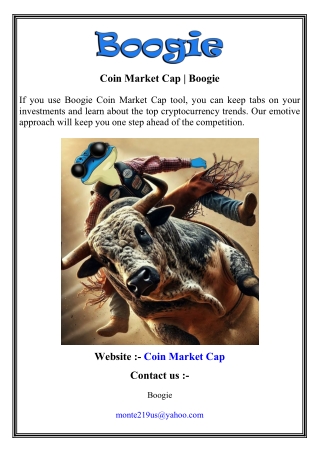 Coin Market Cap   Boogie