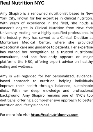 Real Nutrition NYC