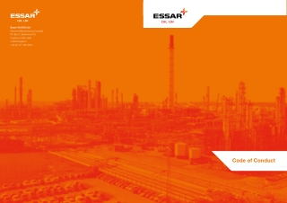 The Essar Oil (UK) Ltd Code of Conduct