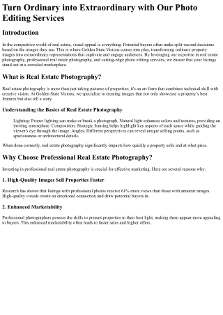 Turn Ordinary into Extraordinary with Our Photo Editing Services