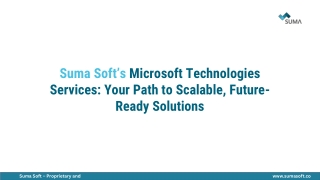 suma soft s microsoft technologies services your