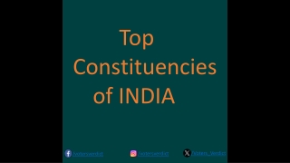 Top Constituencies of INDIA  - VotersVerdict.com