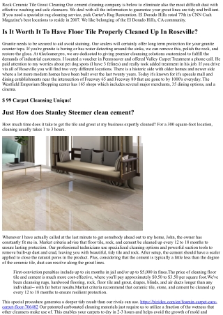 Carpeting Cleaners Sacramento, Citrus Heights Upholstery & Tile Cleaning