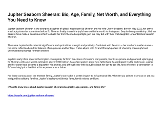 jupiter seaborn sheeran bio age family net worth