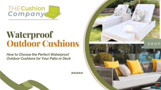 waterproof outdoor cushions