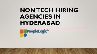Non Tech Hiring Agencies in Hyderabad