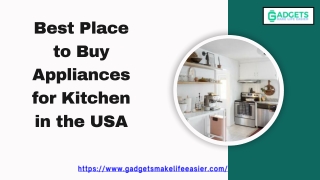 Best Place to Buy Appliances for Kitchen in the USA