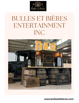 Elevate Your Big Day with a Luxury Wedding Bar Rental Experience