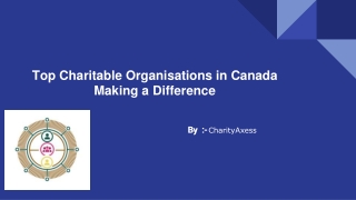 Top Charitable Organisations in Canada Making a Difference