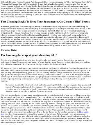 Tile And Grout Cleaning Sacramento, Ca