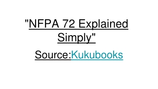 nfpa 72 explained simply