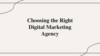 Choosing the Right Digital Marketing Agency