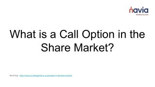 what is a call option in the share market