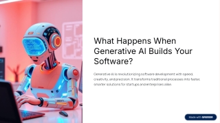 what happens when generative ai builds your